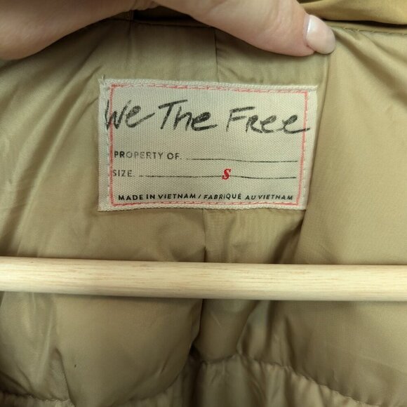 We The Free Duvet Bomber Jacket | Tan Brown Mustard | Oversized - Picture 3 of 12
